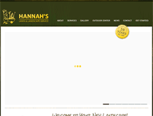 Tablet Screenshot of hannahslandscaping.com